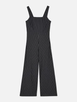 Ärmelloser Jumpsuit Mit Streifen Damen Jumpsuits Und Playsuits