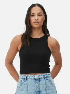 Sale Ärmelloses, Geripptes Racerback-Top Damen Tops Und T-Shirts