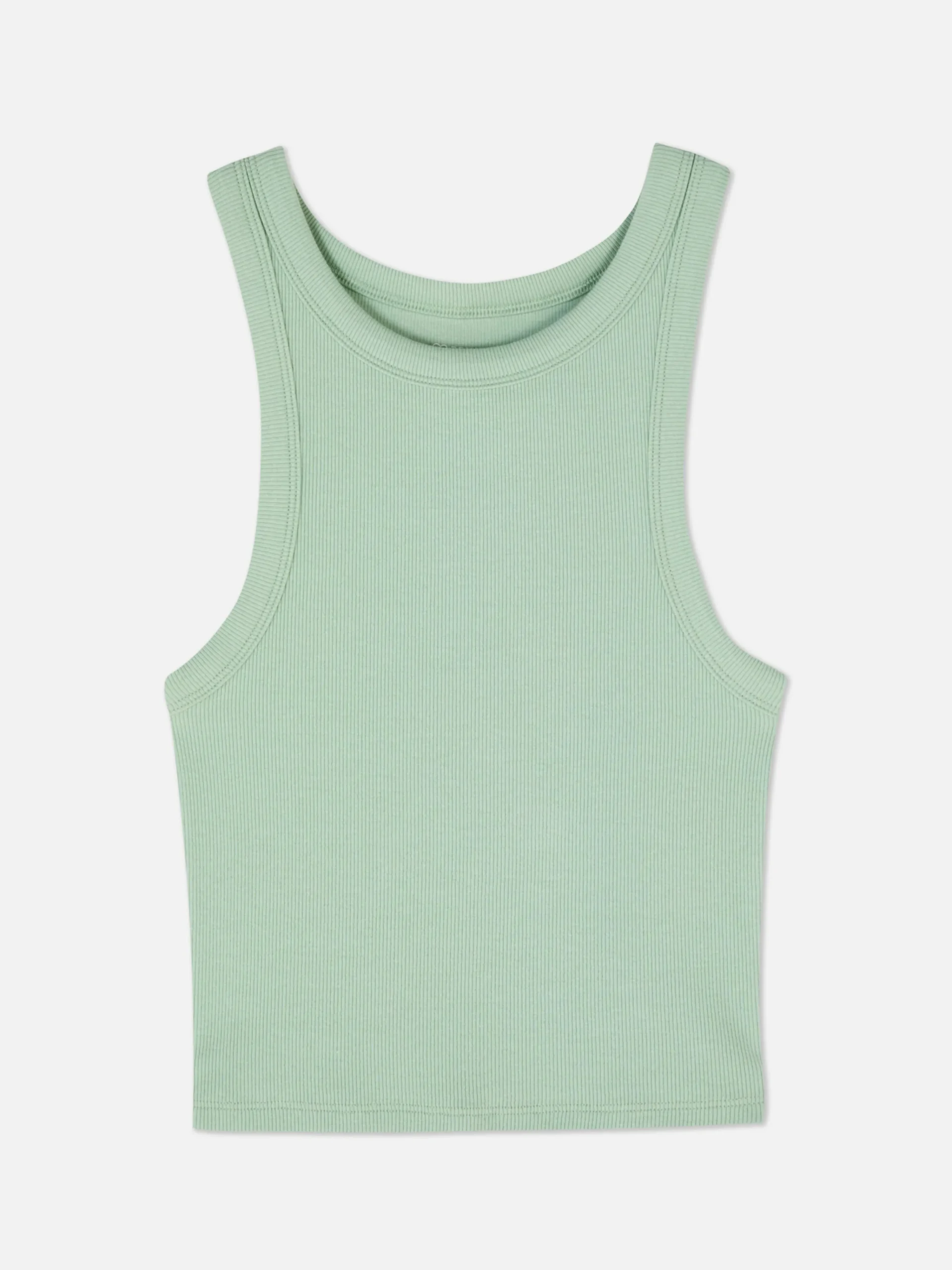 New Ärmelloses, Geripptes Racerback-Top Damen Tops Und T-Shirts