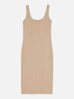 Online Ärmelloses Jersey-Midikleid Damen Kleider