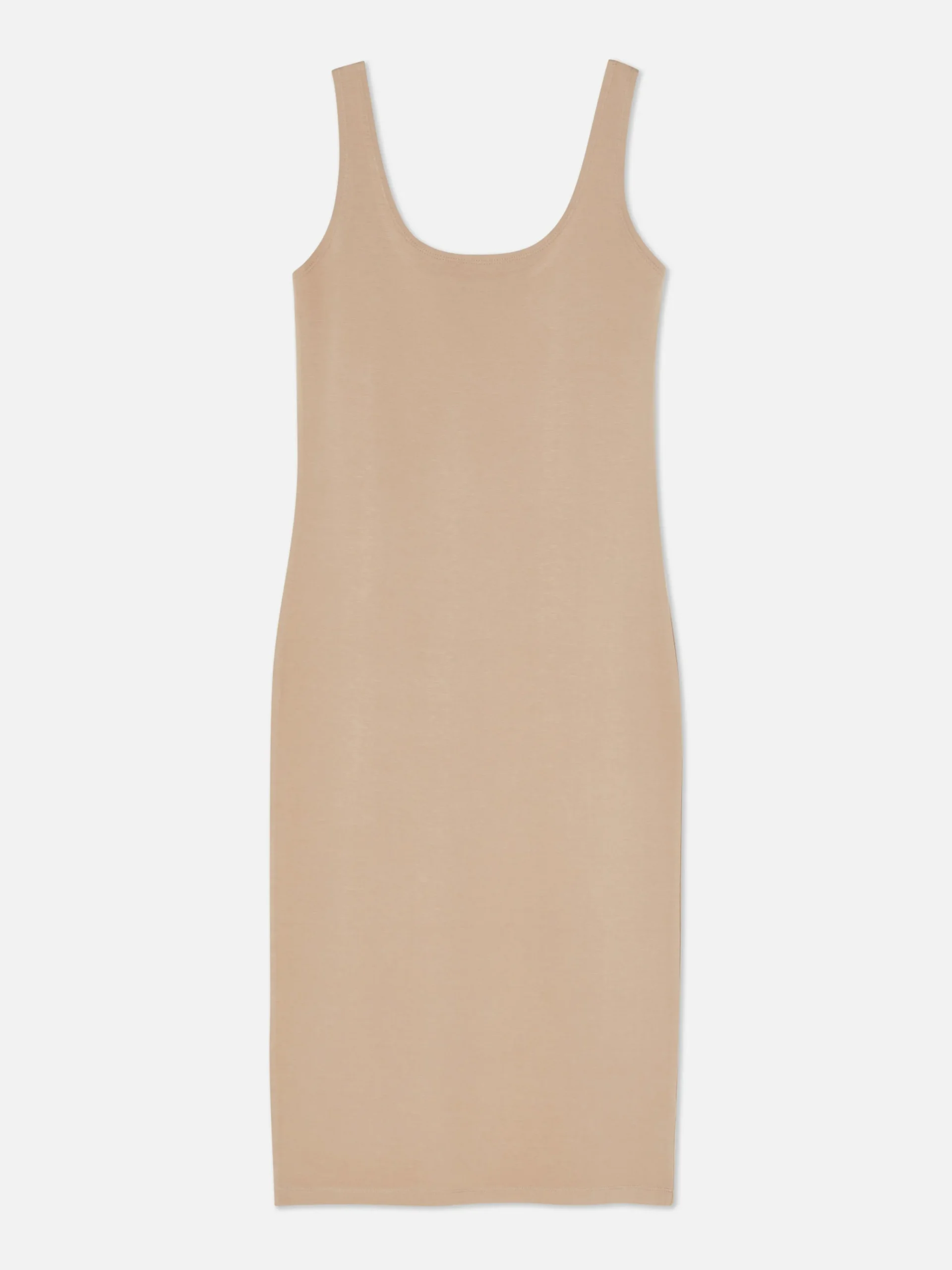 Online Ärmelloses Jersey-Midikleid Damen Kleider