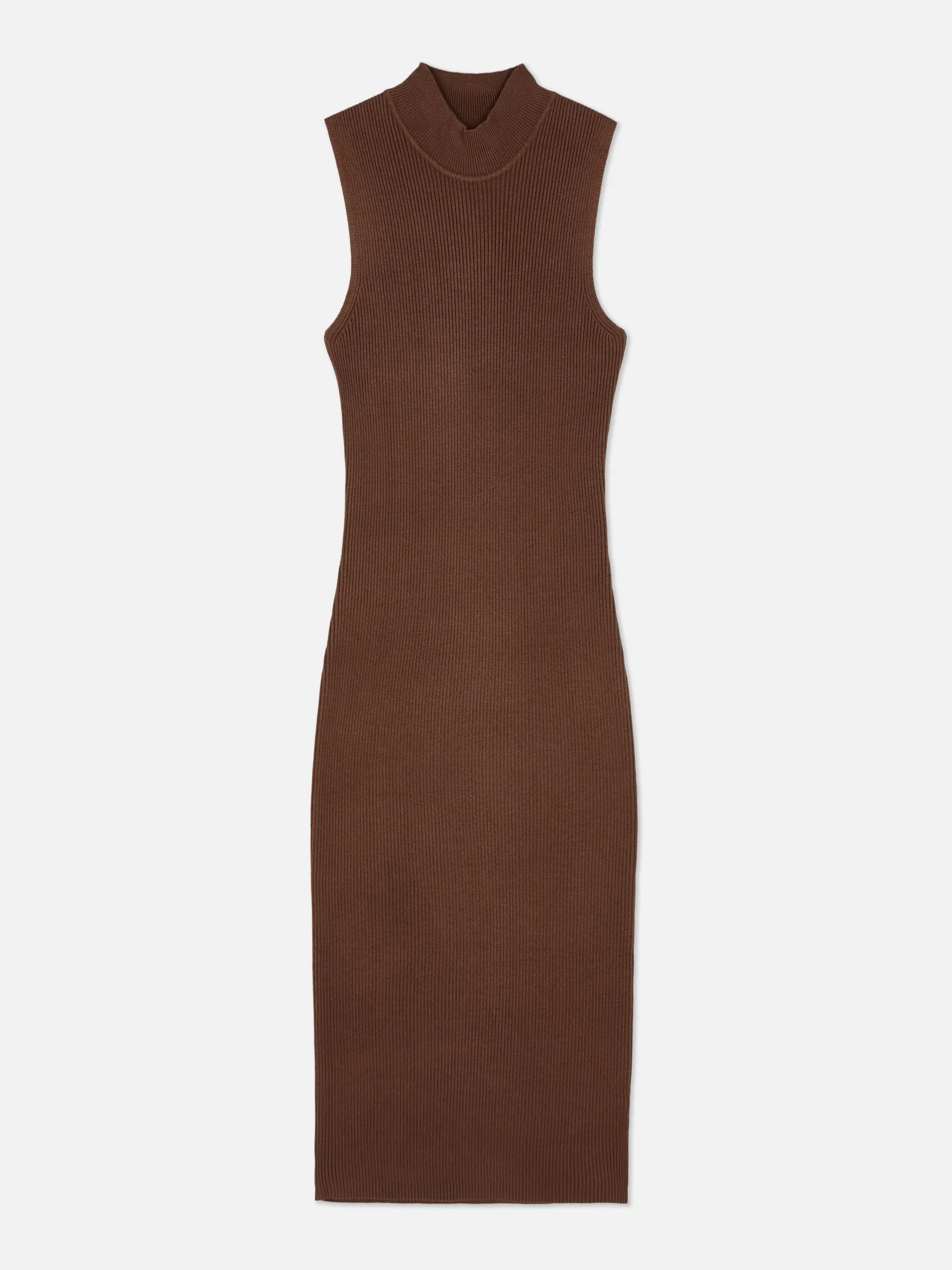 Hot Ärmelloses Strick-Midikleid Damen Kleider