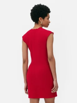 Best Ärmelloses, Strukturiertes Bodycon-Minikleid Damen Kleider