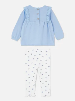 Discount Rüschenbluse Und Leggings Im Set Sets Und Outfits