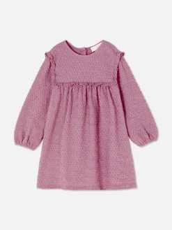 Rüschenkleid In Knitteroptik Kleider Und Röcke