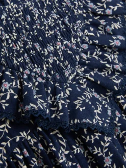 Best Rüschenkleid Mit Blumenmuster Kleider Und Röcke