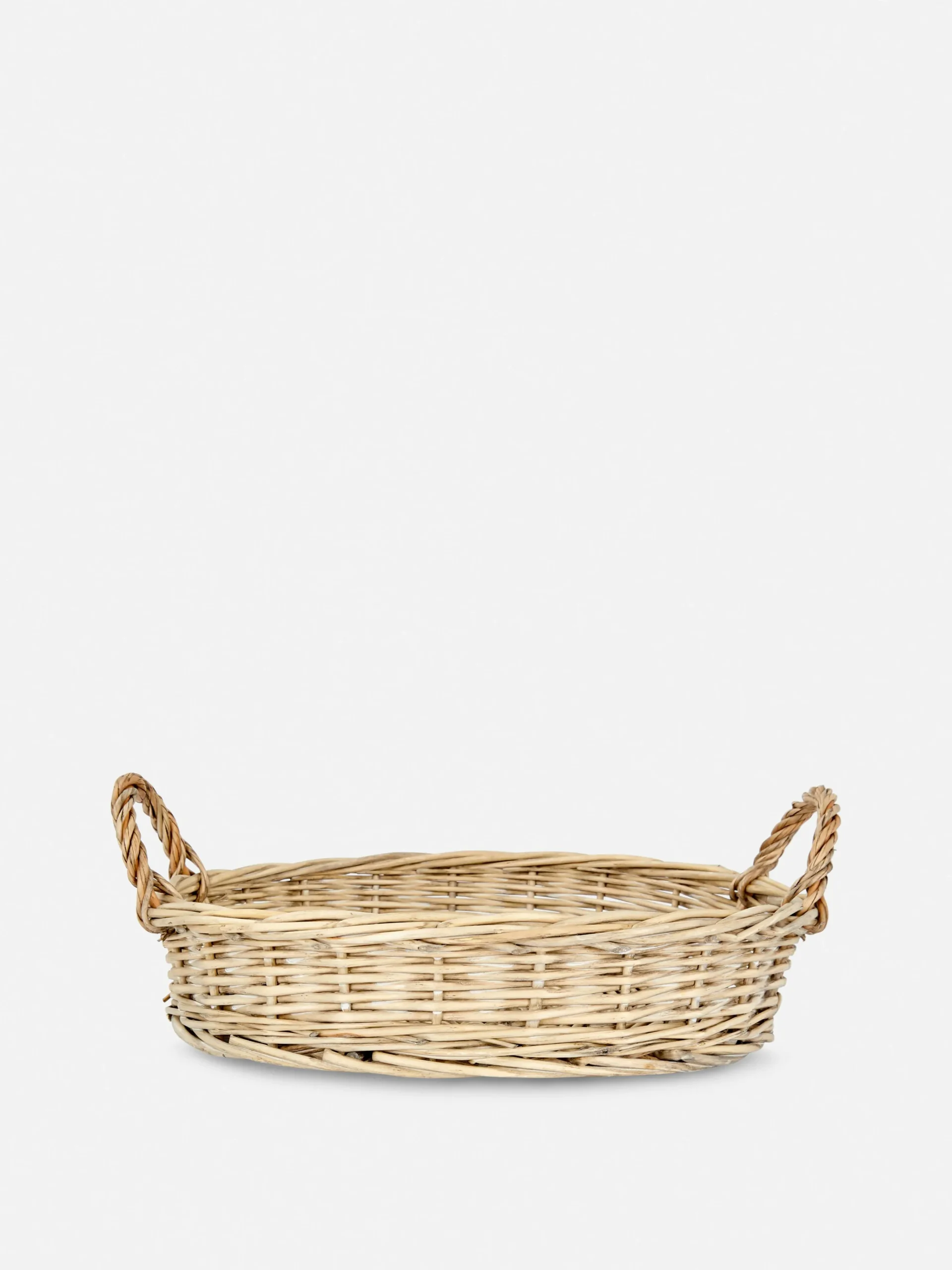 Discount Rundes Tablett Aus Korbgeflecht Mit Griffen Geschirr