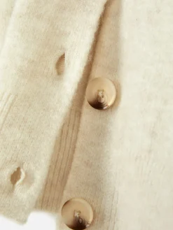 Clearance Rundhals-Cardigan Mit Knopfleiste Damen Pullover Und Cardigans