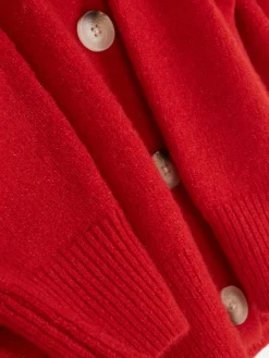 Rundhals-Cardigan Mit Knopfleiste Damen Pullover Und Cardigans