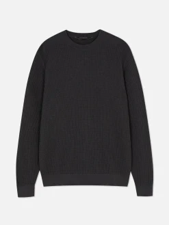 Clearance Rundhalspullover Mit Korbstruktur Herren Pullover Und Cardigans