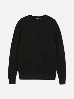 New Rundhalspullover Mit Korbstruktur Herren Pullover Und Cardigans