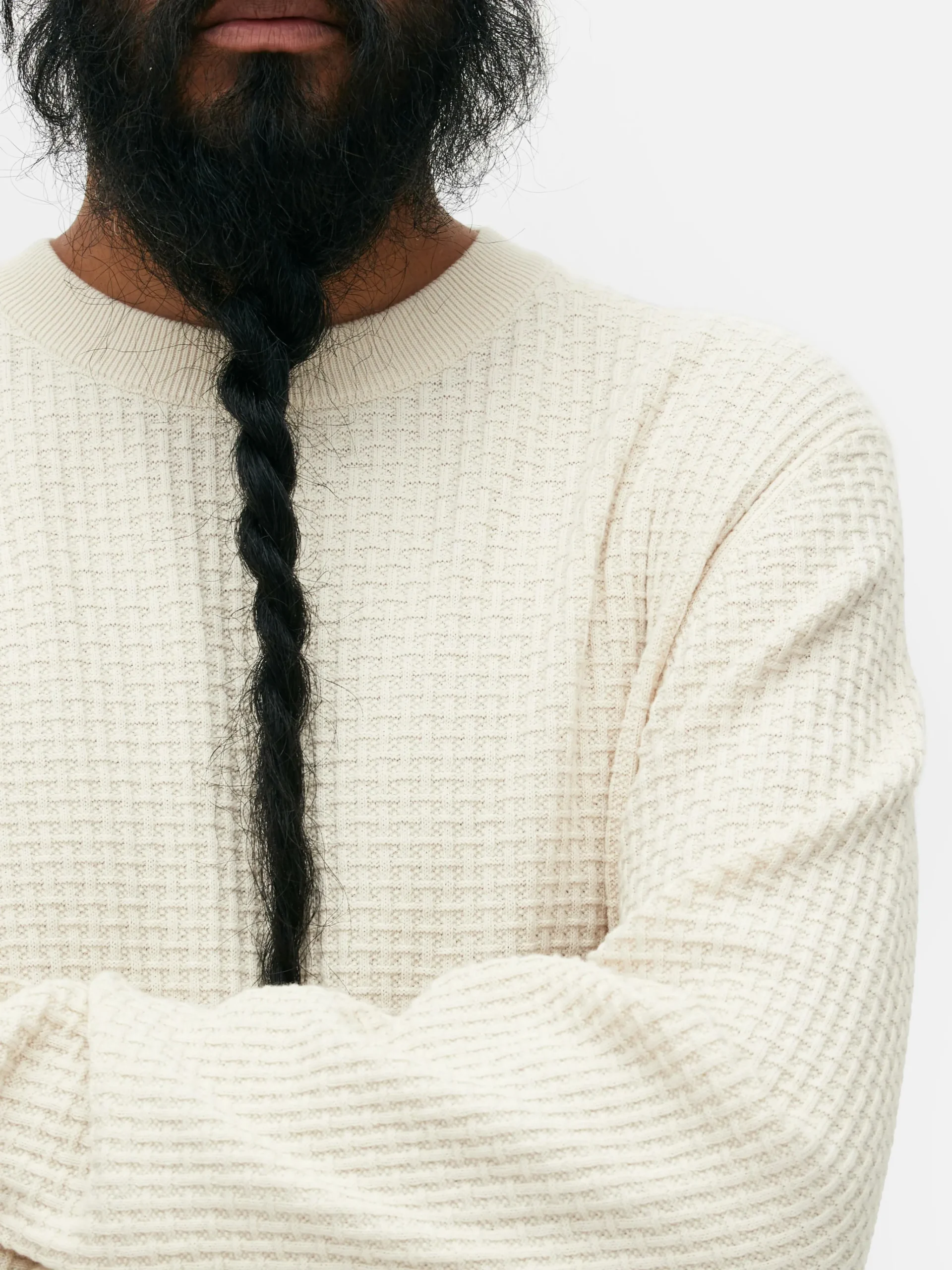 Hot Rundhalspullover Mit Korbstruktur Herren Pullover Und Cardigans