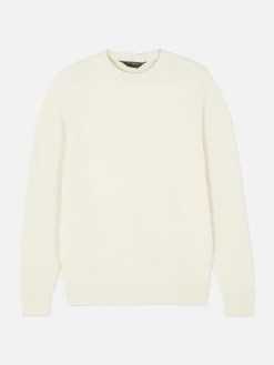 Hot Rundhalspullover Mit Korbstruktur Herren Pullover Und Cardigans