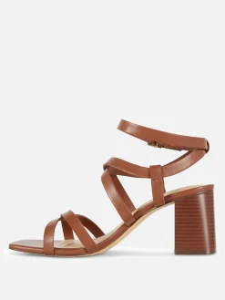 Online Sandalen Mit überkreuzten Riemchen Und Blockabsatz Damen Heels