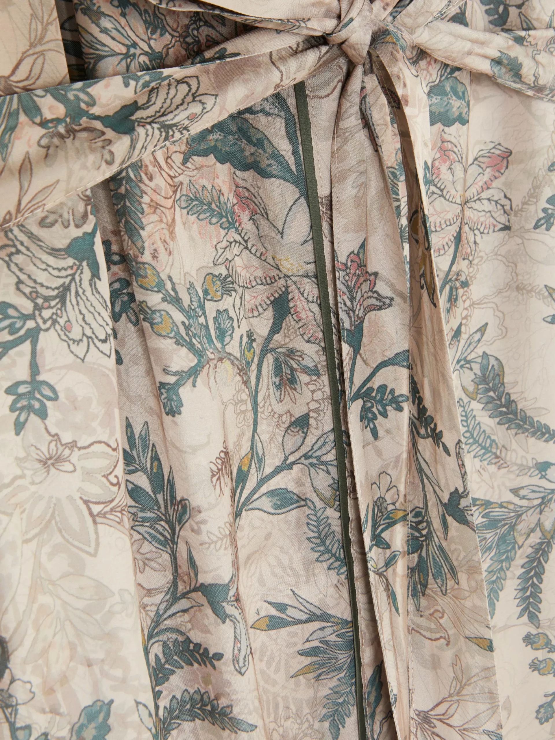 Discount Satin-Bademantel Mit Blumenmuster Damen Bademäntel