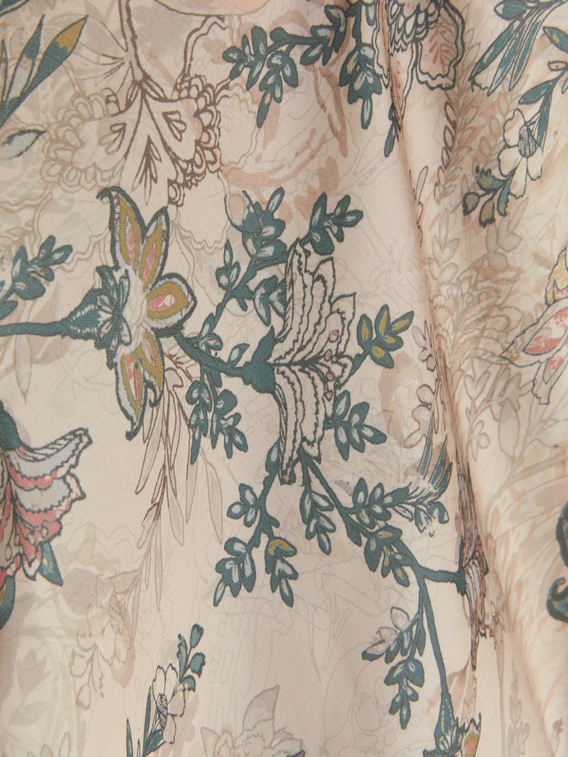 Sale Satin-Schlaftop Mit Blumenmuster Damen Schlafanzugoberteile