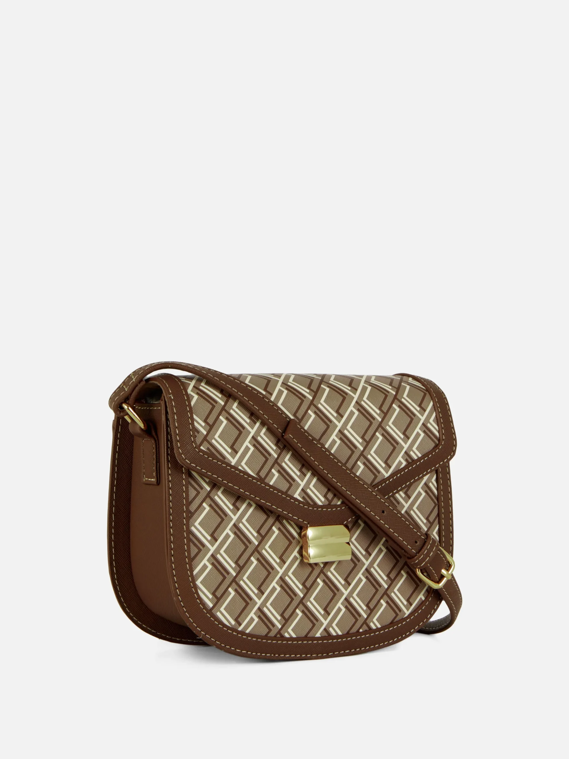 Outlet Satteltasche Mit Monogramm Und Grafik Damen Taschen Und Portemonnaies