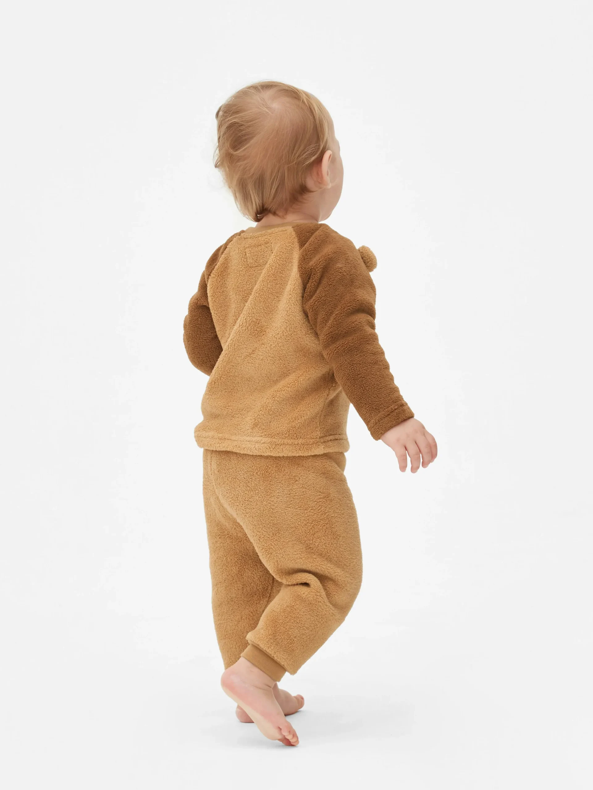 Outlet Schlafanzug Aus Fleece Mit Bären-Print Schlafanzüge Und Nachtwäsche