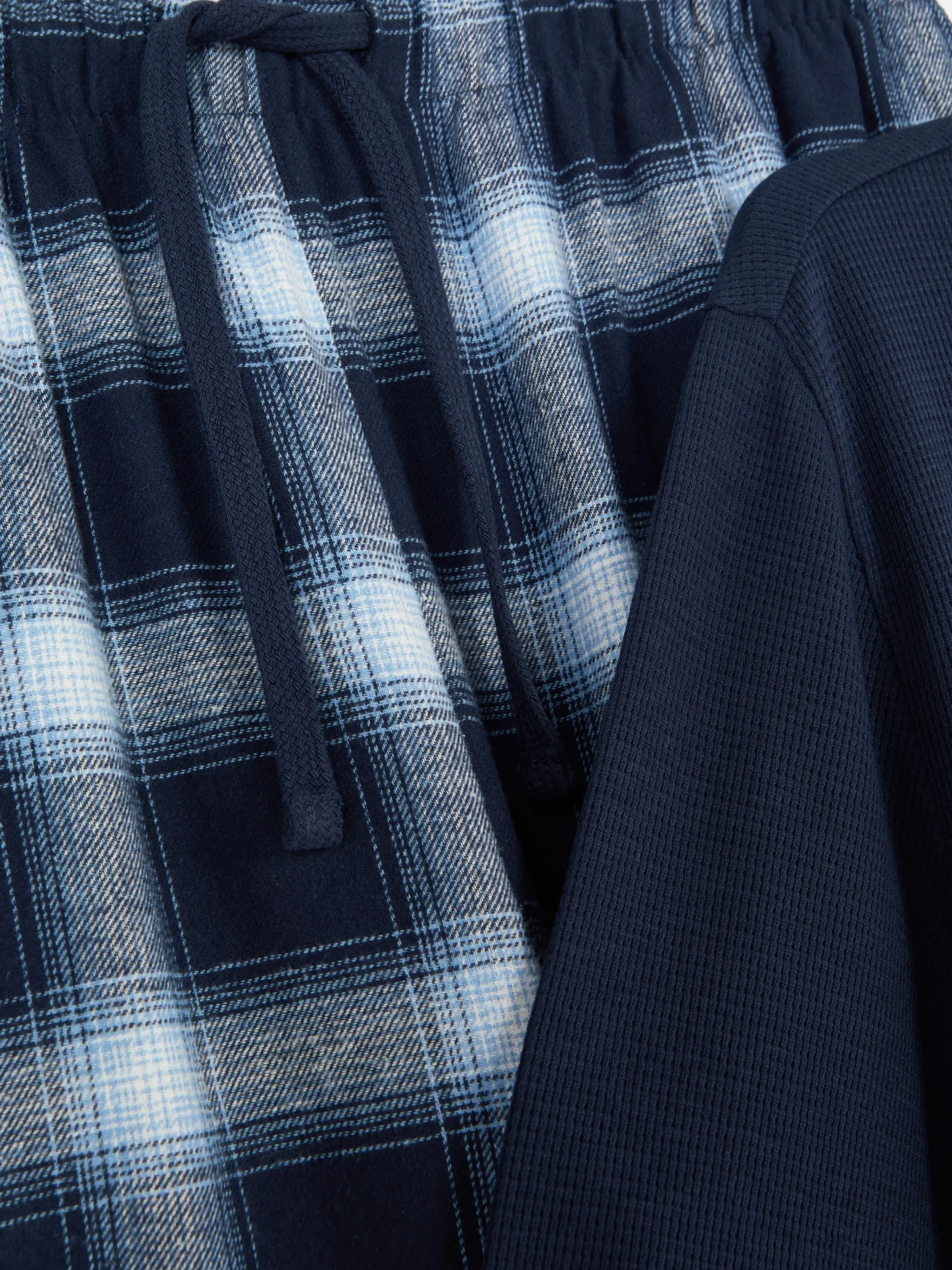 Outlet Schlafanzug Aus Gebürsteter Baumwolle Mit Karomuster Herren Schlafanzüge