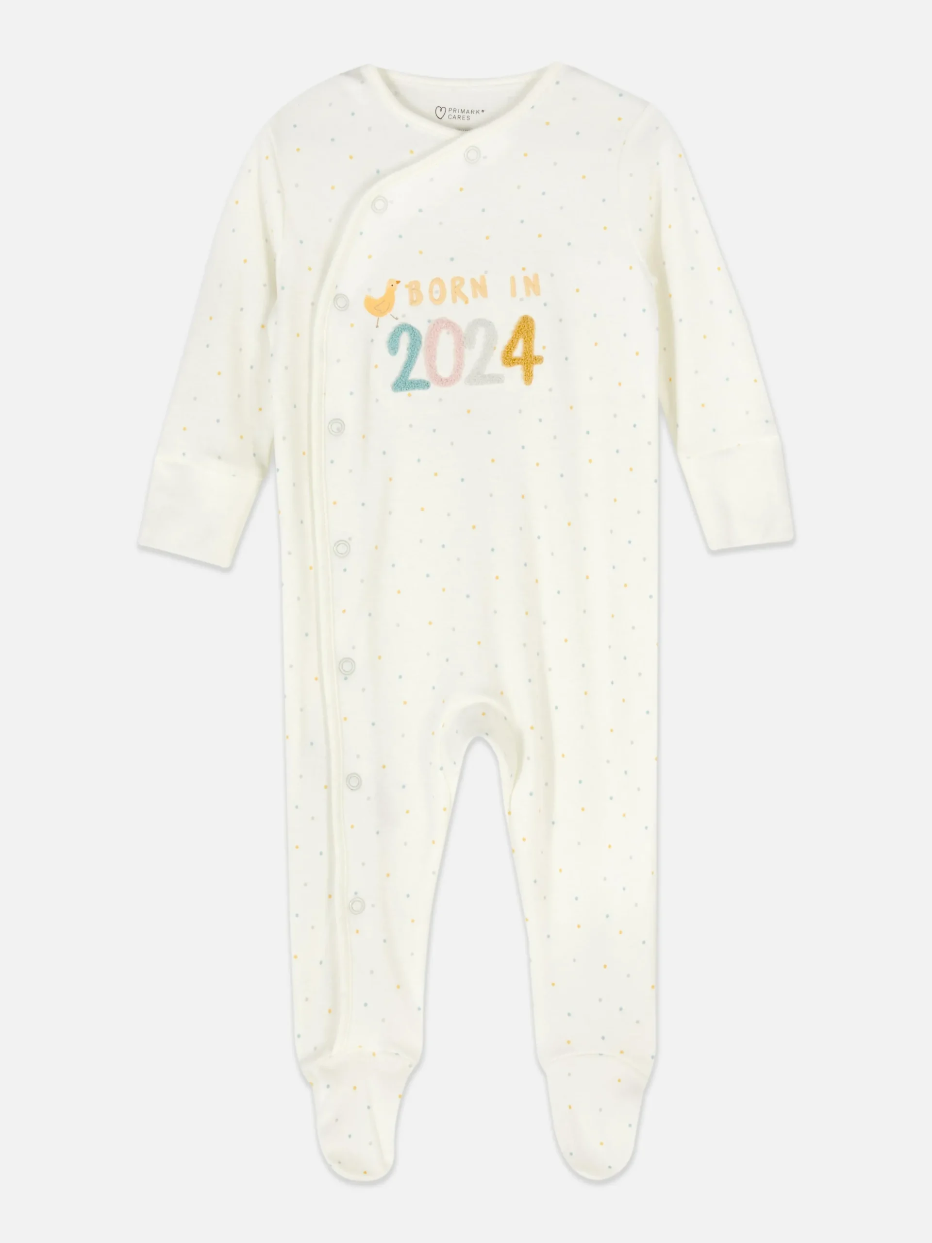 Hot Schlafanzug Mit „Born In 2024“-Schriftzug Babygirls Und Strampler
