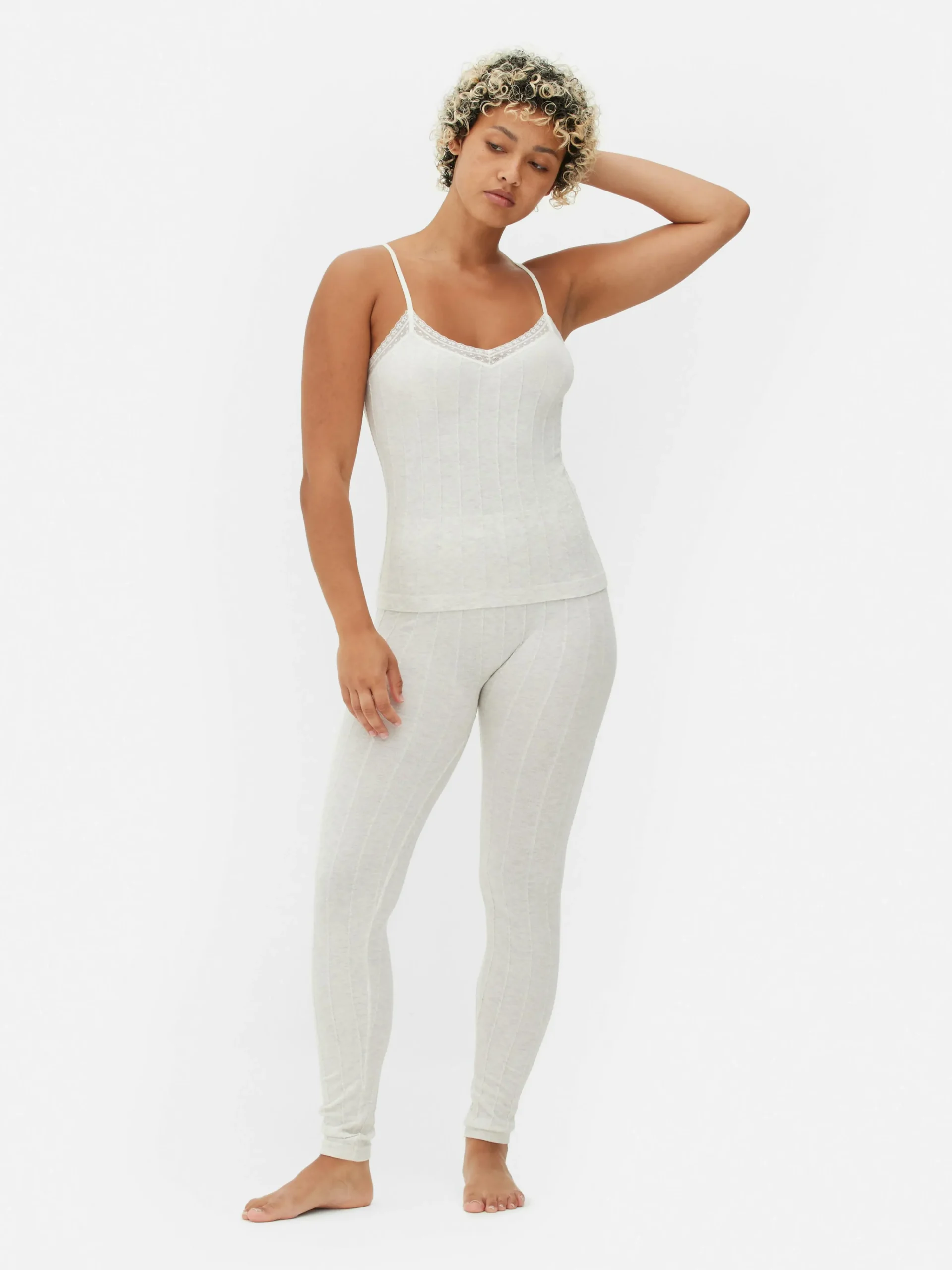 Hot Schlafanzug Mit Trägertop Und Leggings Damen Schlafanzüge