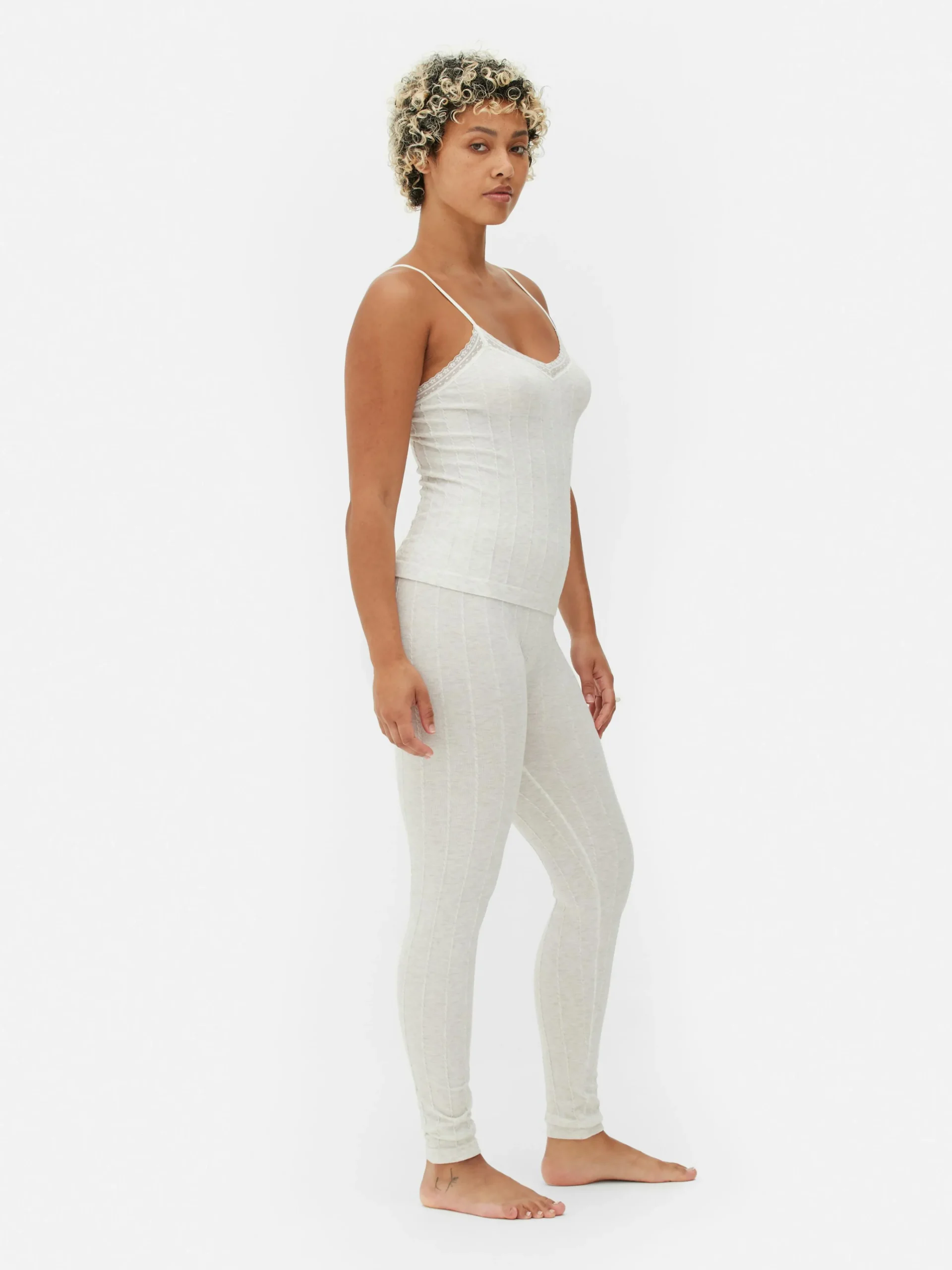 Hot Schlafanzug Mit Trägertop Und Leggings Damen Schlafanzüge