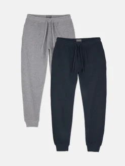Schlafanzughose Mit Bündchen, 2er-Pack Herren Schlafanzüge|Loungewear
