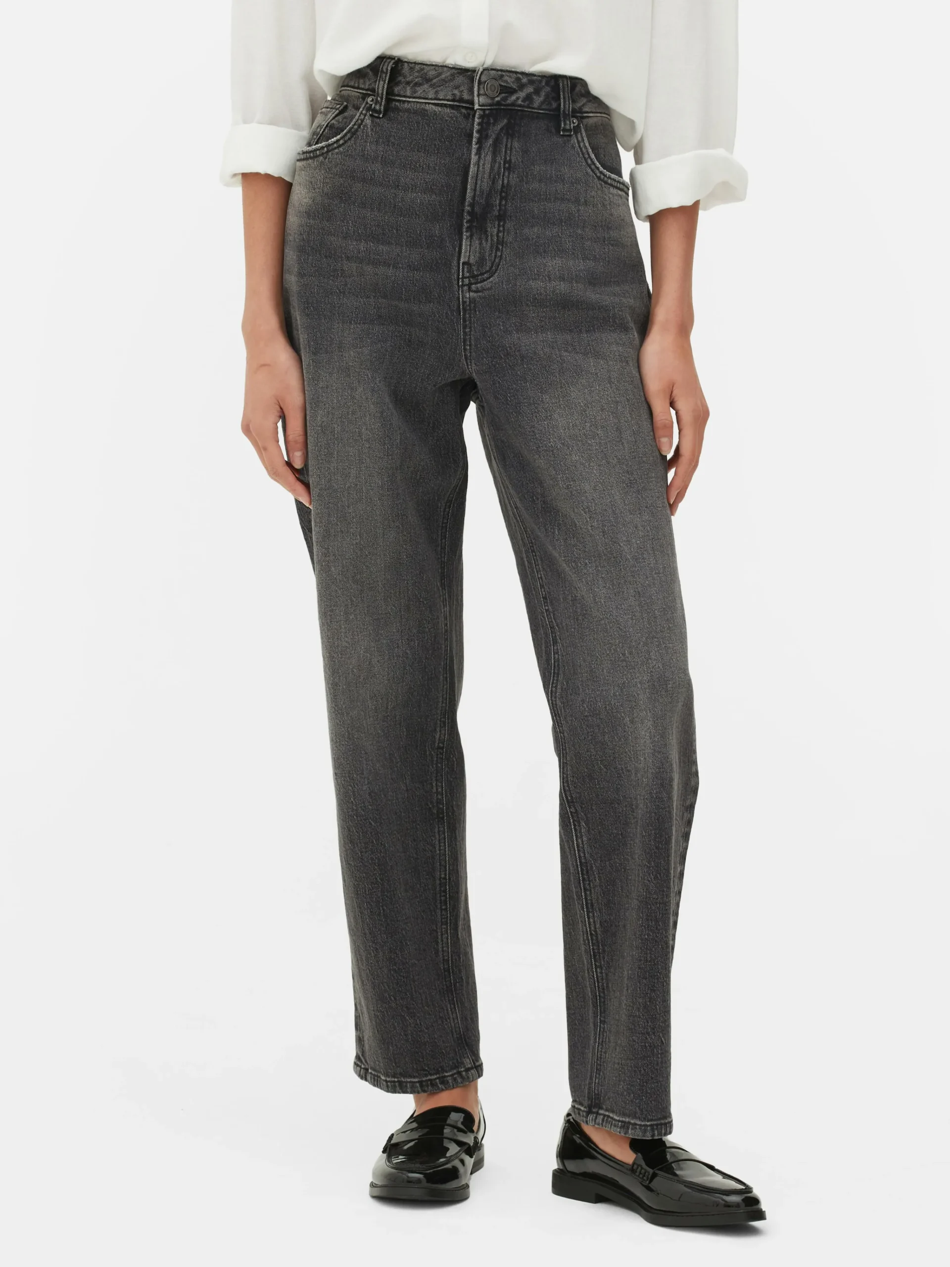 Online Schmal Geschnittene Jeans Mit Geradem Bein Damen Denim|Jeans