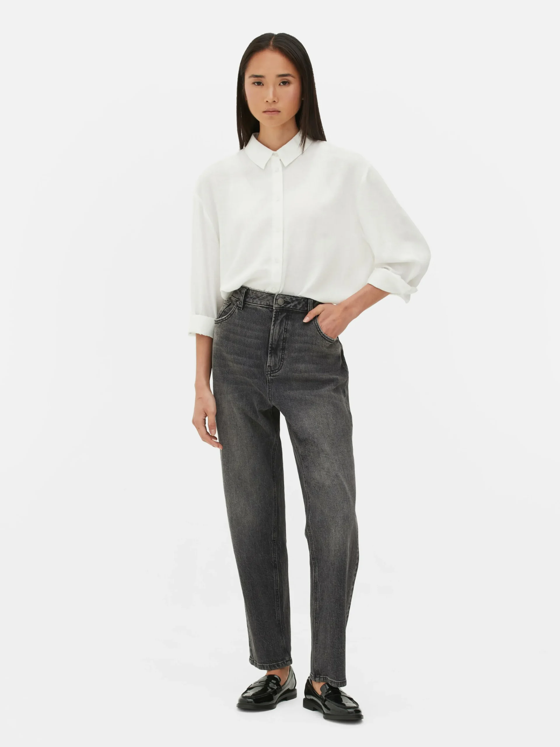 Online Schmal Geschnittene Jeans Mit Geradem Bein Damen Denim|Jeans