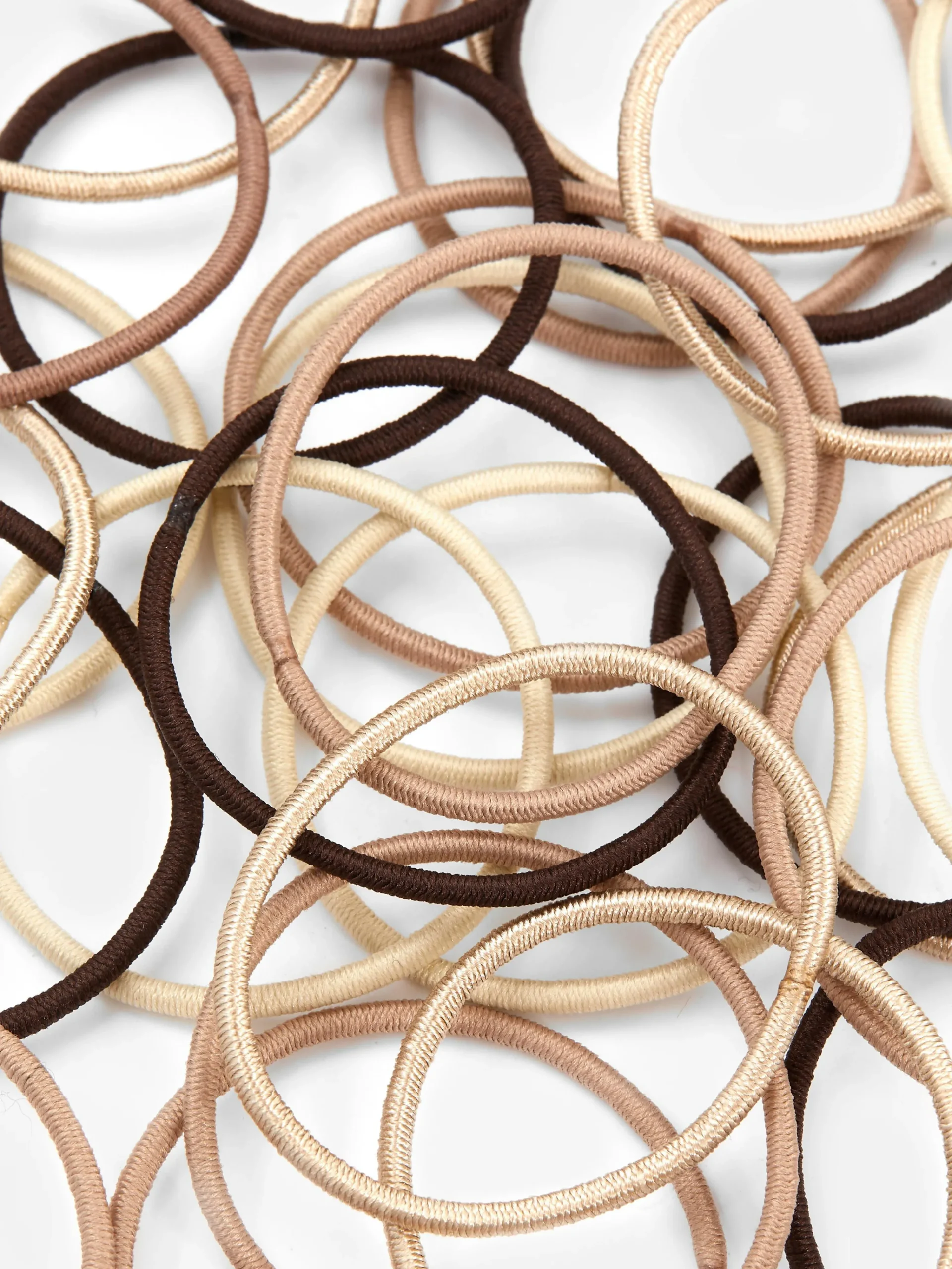 New Schmale Haargummis, 60er-Pack Damen Haarschmuck