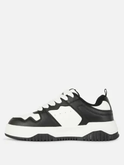 Sale Schnürsneaker Mit Kontrasteinsätzen Damen Sneakers