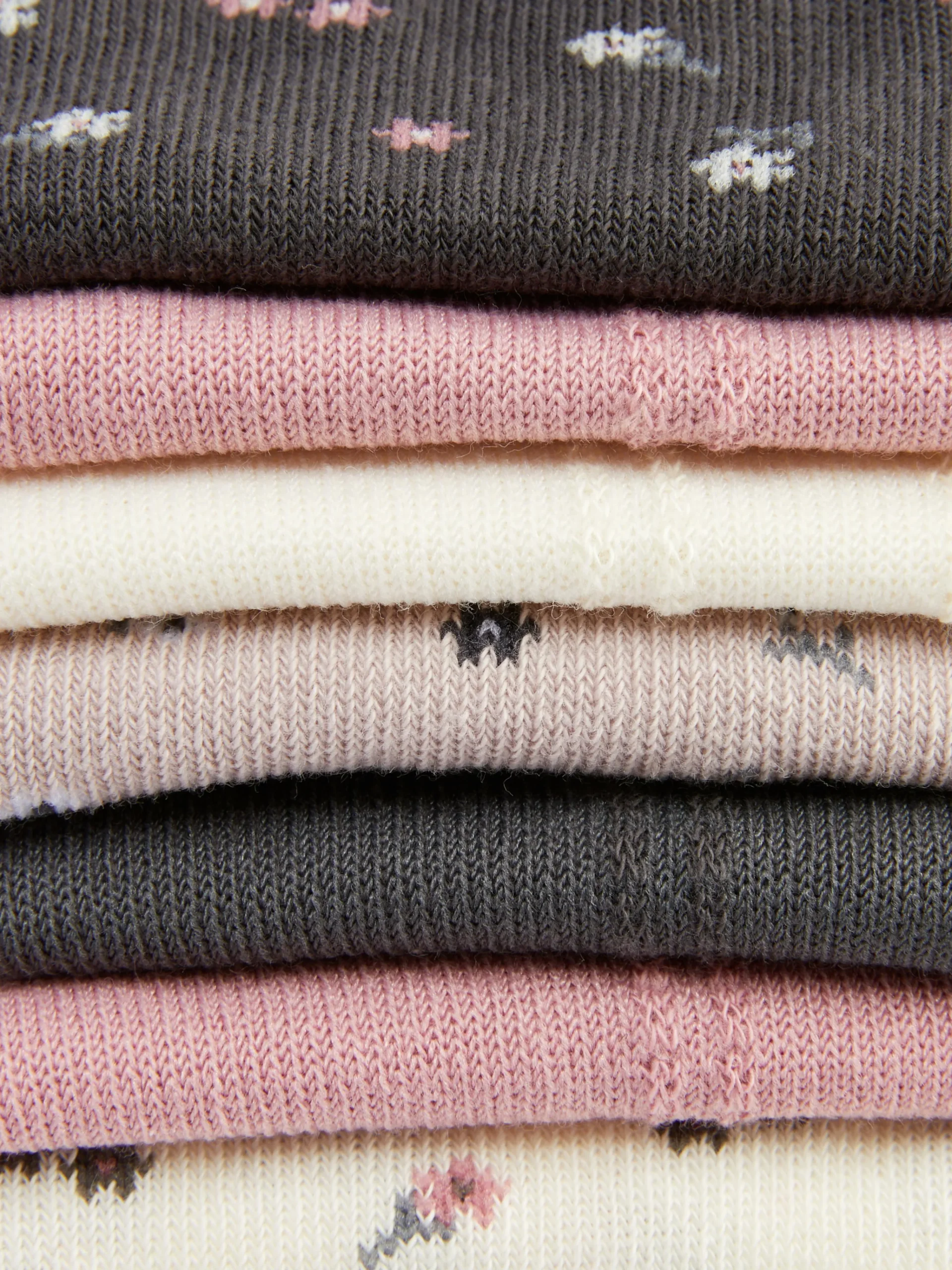 Best Söckchen Mit Verschiedenen Mustern, 7er-Pack Damen Socken