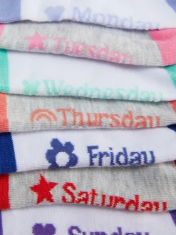 Discount Söckchen Mit Wochentagen, 7er-Pack Kinder Socken Und Strumpfhosen