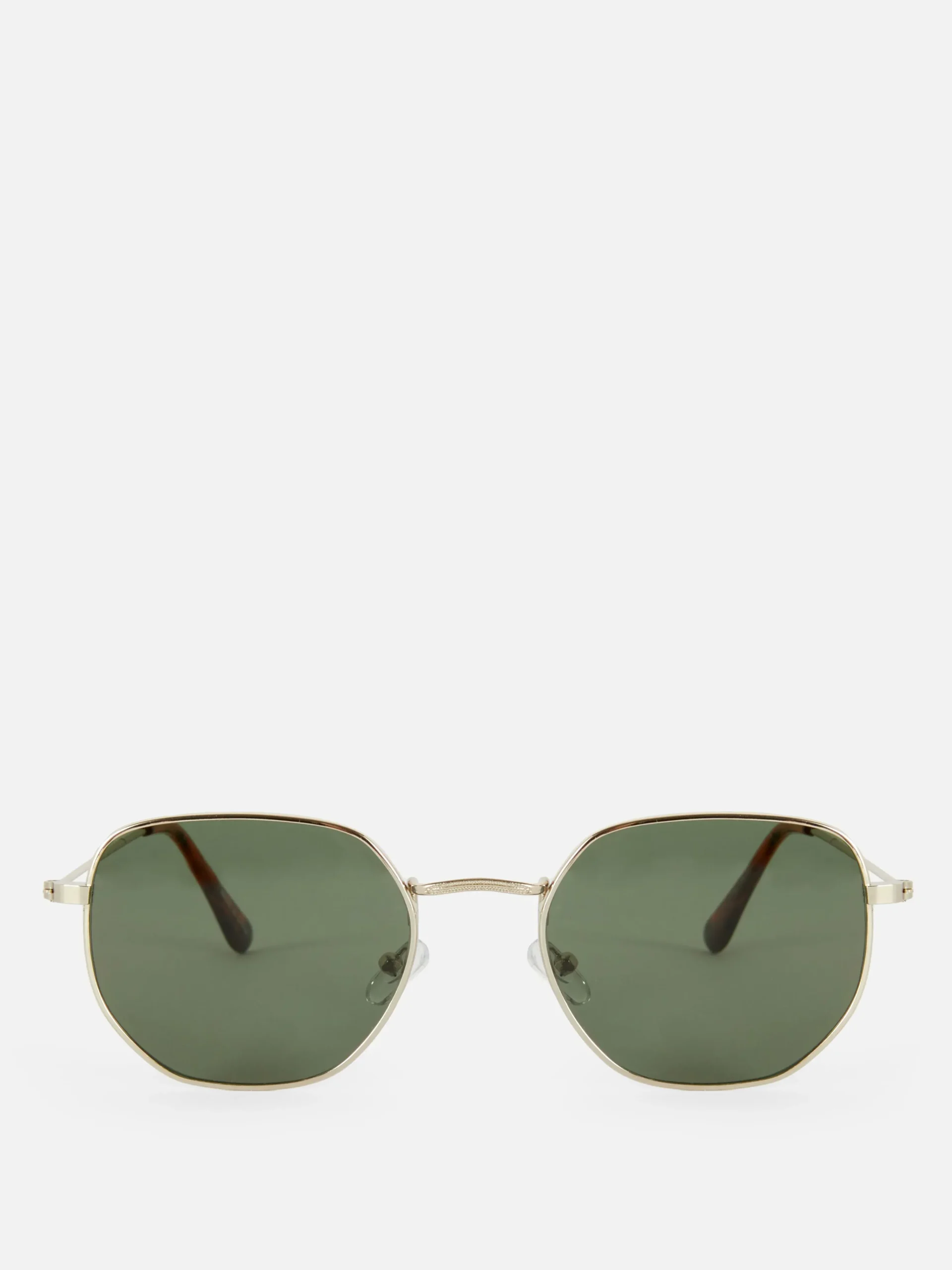 Clearance Sechseckige Sonnenbrille Mit Metallrahmen Damen Sonnenbrillen