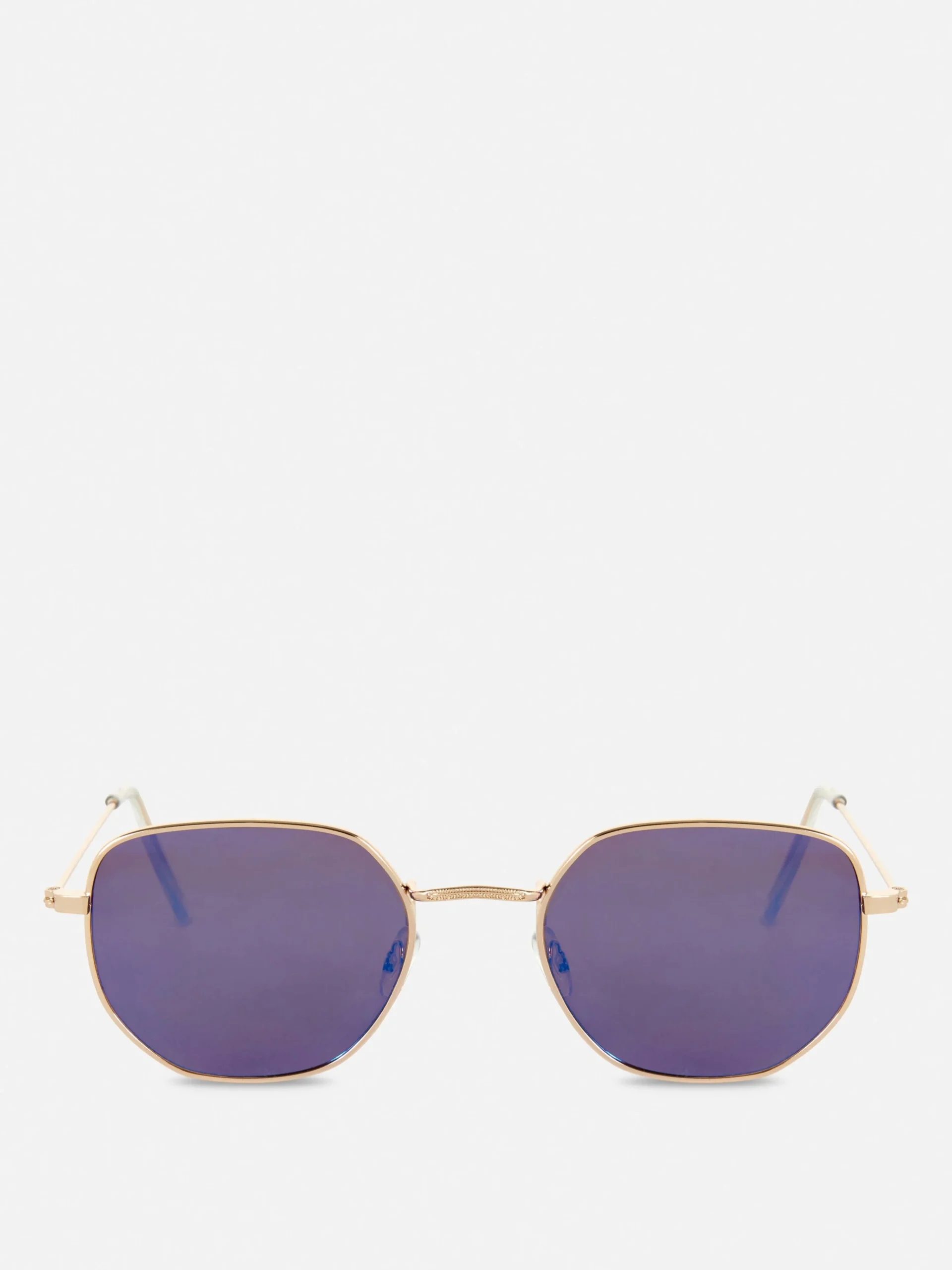 Online Sechseckige Sonnenbrille Mit Metallrahmen Damen Sonnenbrillen