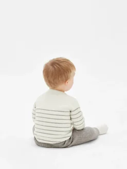 Clearance Set Aus Gestreiftem Strickpullover Und Leggings Sets Und Outfits