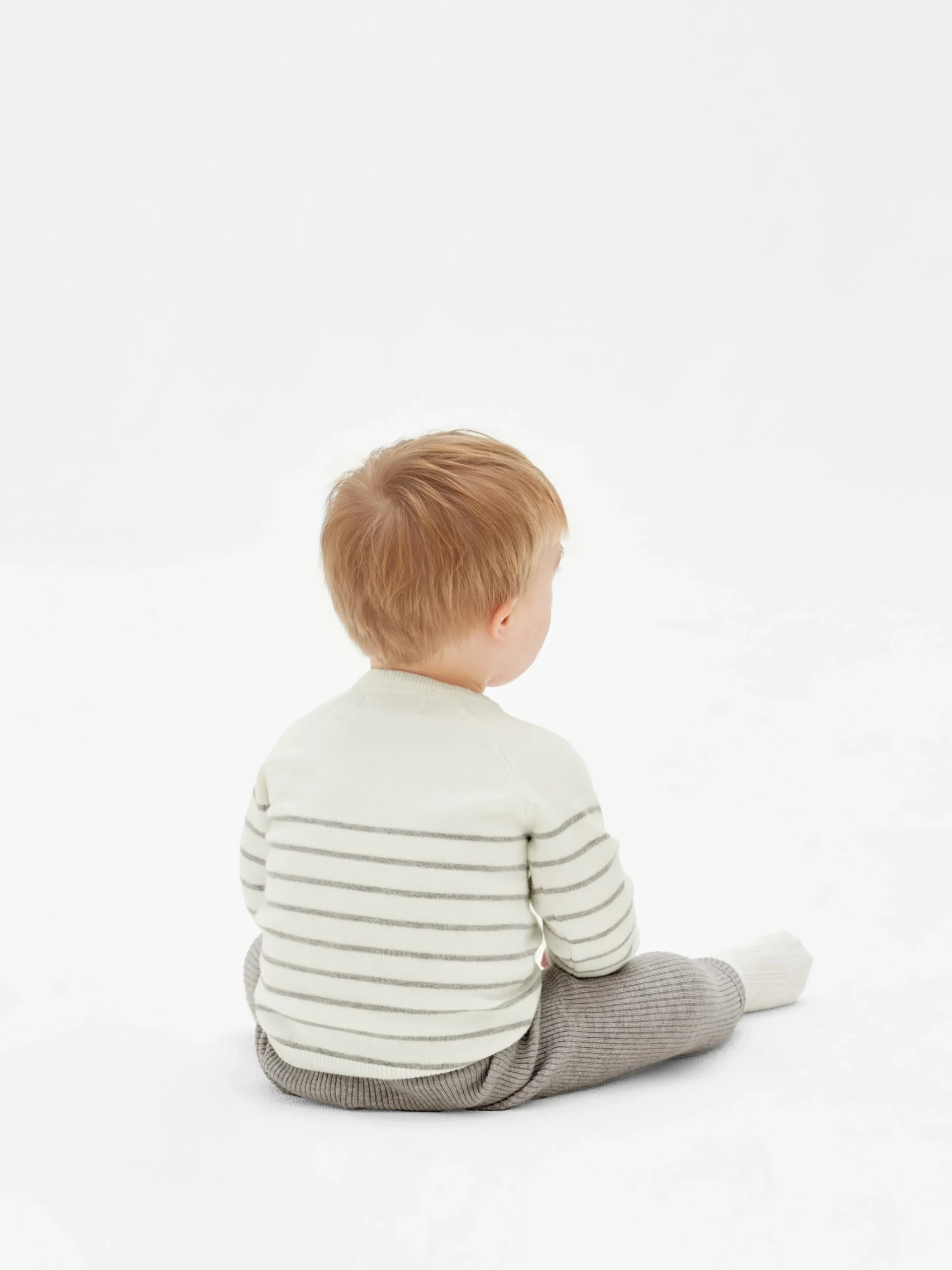 Clearance Set Aus Gestreiftem Strickpullover Und Leggings Sets Und Outfits