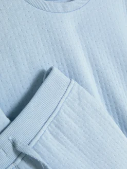 Hot Set Aus Strukturiertem Sweatshirt Und Jogginghose Sets Und Outfits