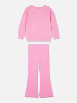 Outlet Set Aus Sweatshirt Und Ausgestellter Leggings Kinder Sets Und Outfits