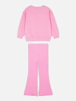Outlet Set Aus Sweatshirt Und Ausgestellter Leggings Kinder Sets Und Outfits