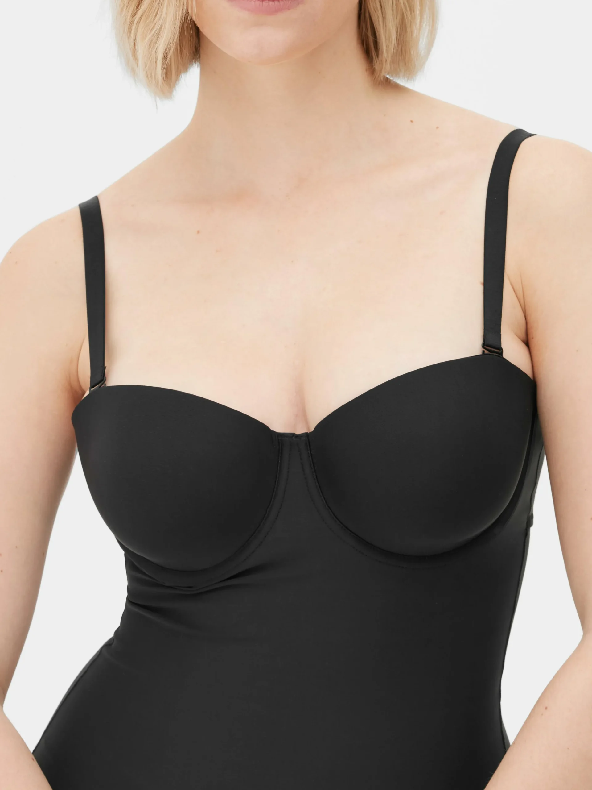 Clearance Shapewear-Body Aus Lycra Mit Körbchen Damen Shapewear