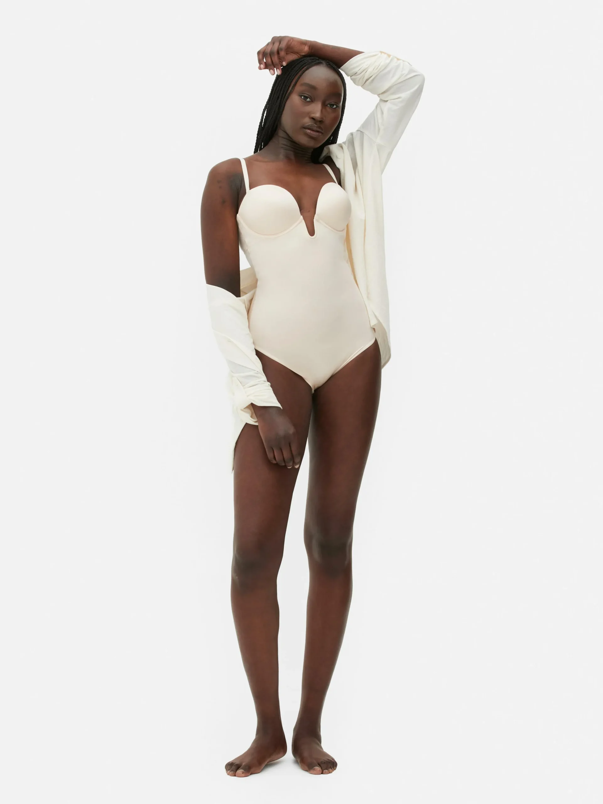 Sale Shapewear-Body Mit Körbchen Und Tiefem Ausschnitt Damen Shapewear