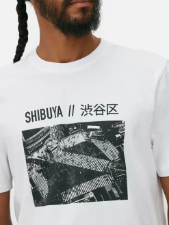 Outlet „Shibuya Crossing“ T-Shirt Herren Tops Und T-Shirts