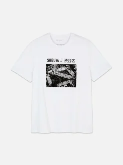 Outlet „Shibuya Crossing“ T-Shirt Herren Tops Und T-Shirts