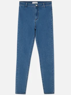 Online Skinny-Jeans Mit Mittelhohem Bund Damen Denim|Jeans