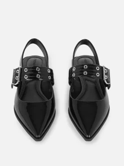 New Slingback-Ballerinas Mit Schnalle Damen Flache Schuhe