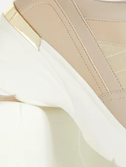 New Sneaker Mit Keilabsatz Und Metallbesatz Damen Sneakers