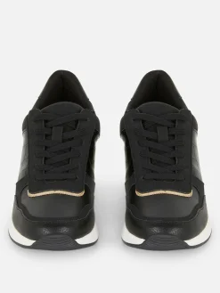 Sneaker Mit Keilabsatz Zum Schnüren Damen Sneakers