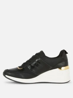 Sneaker Mit Keilabsatz Zum Schnüren Damen Sneakers