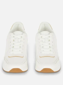 Discount Sneaker Mit Keilabsatz Zum Schnüren Damen Sneakers